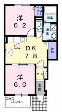拡大写真:坂出市川津町 1階102の間取り
