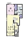ベルエア上天神Cの間取図