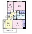 高松市三条町の間取図
