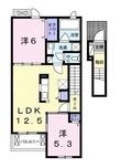 高松市六条町の間取図