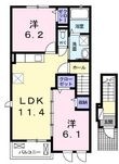 高松市成合町の間取図