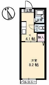 拡大写真:高松市太田上町 1階103の間取り