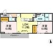 高松市上天神町の間取図