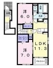 綾歌郡綾川町萱原の間取図