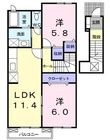 高松市牟礼町大町の間取図
