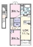 アメージング スクエア Aの間取図