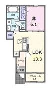 高松市仏生山町甲の間取図