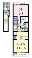 写真：丸亀市御供所町１丁目2階の間取図