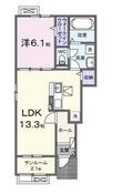 綾歌郡宇多津町長縄手の間取図