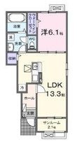 シュシュメゾン Ⅰの間取図