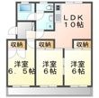 高松市田村町の間取図