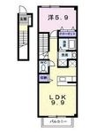 コーポフォレストⅡAの間取図