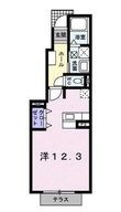 コーポフォレストⅡBの間取図