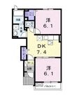 メゾンハナブサⅡの間取図