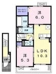観音寺市出作町の間取図