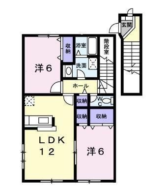 拡大写真:シンサリティ.MⅡ A 2階202の間取り