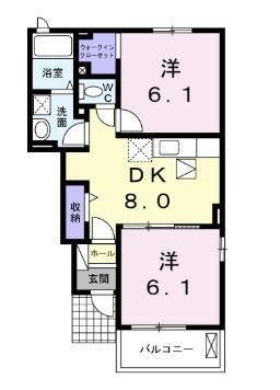 拡大写真:三豊市高瀬町上高瀬 1階102の間取り