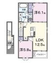 丸亀市川西町南の間取図