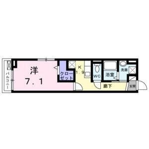 拡大写真:ケイローン 1階101の間取り