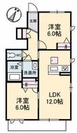 シャーメゾンジュアール S棟の間取図
