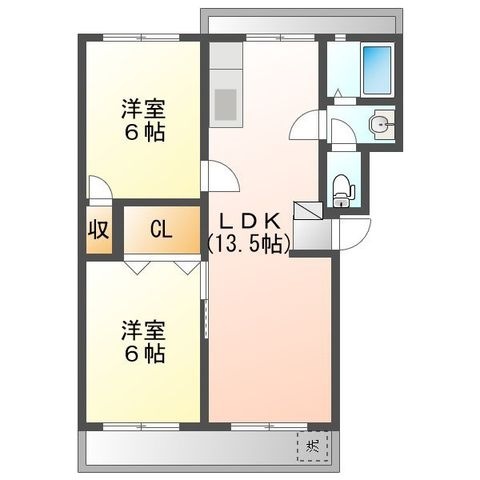 拡大写真:大池マンション 2階25の間取り