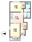 ファシネイション春日Ⅱの間取図