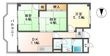 新栄プロパティー軽里の間取図