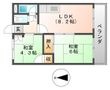 西浦ビューハイツの間取図