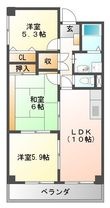 写真：エテルノ・フェンテ5階の間取図