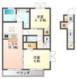 清友ハウスⅡの間取図