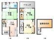 白鳥1丁目貸家の間取図