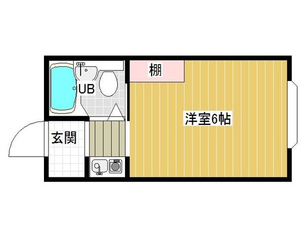 拡大写真:ロイヤル柏原 1階115の間取り