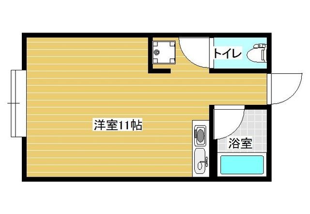 拡大写真:エステートヨシマンⅡ 1階106の間取り
