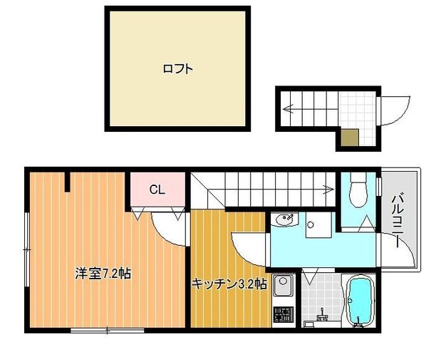 拡大写真:藤井寺市大井5丁目 201の間取り