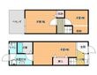 柏原市安堂町テラスハウスの間取図