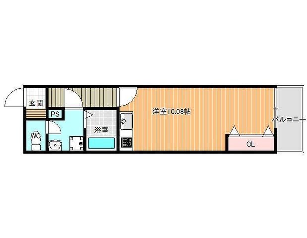 拡大写真:F+style藤井寺林2号館 206の間取り