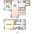 玉城町矢野貸家の間取図