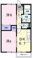 グリーンタウンAの間取図
