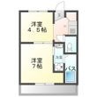 ヴィラナリー小俣Ⅱの間取図