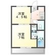 ヴィラナリー小俣Ⅱの間取図