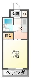 354コーポの間取図