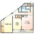 キュウブ寄木戸Aの間取図
