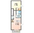 ヴィヴァーチェBの間取図