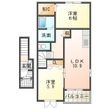 フランメゾン Ⅱの間取図