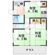 富岡貸家の間取図