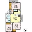 世田谷区桜上水1丁目の間取図