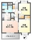 パルティーダB・Bの間取図