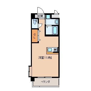 拡大写真：グレイスガーデン岬の山 6階612の間取り