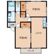 サンビレッジ中央の間取図