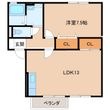 セジュール太賀の間取図